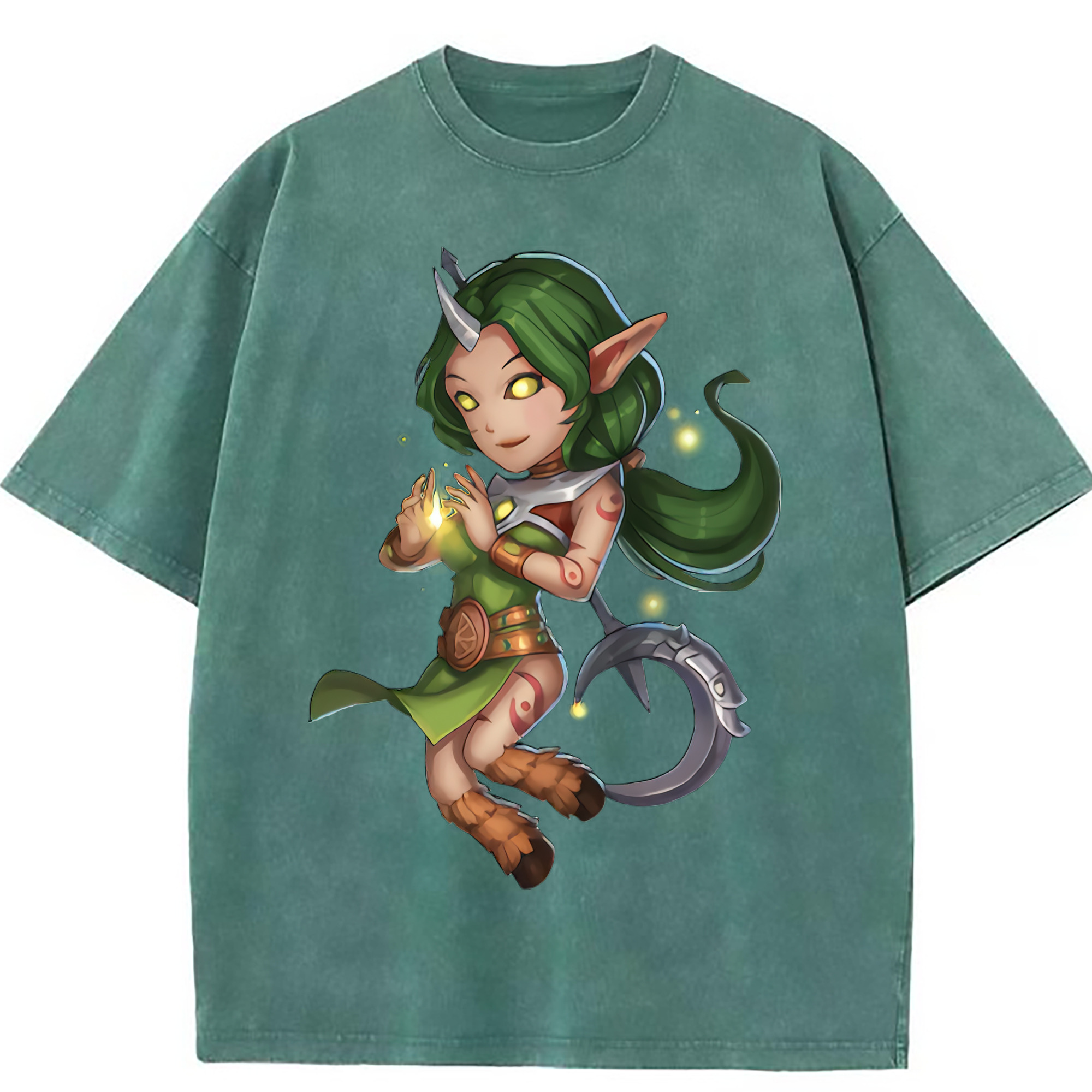 （画像用） リーグ・オブ・レジェンド League of Legends LOL 綿100% ヴィンテージ風 半袖Tシャツ（フロントプリント）